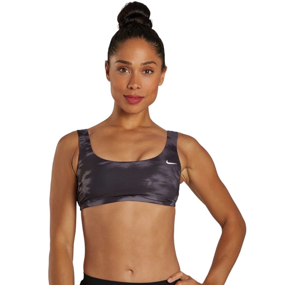 Nike Bra Women's Size XL Floral Fade‎ Scoop Neck Bikini Top Swimming